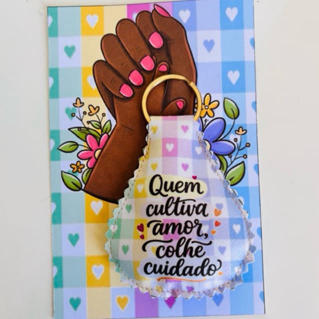 Chaveiro Dia das Mães- Kit com 10 unidades - Lembrancinha dia das Mães