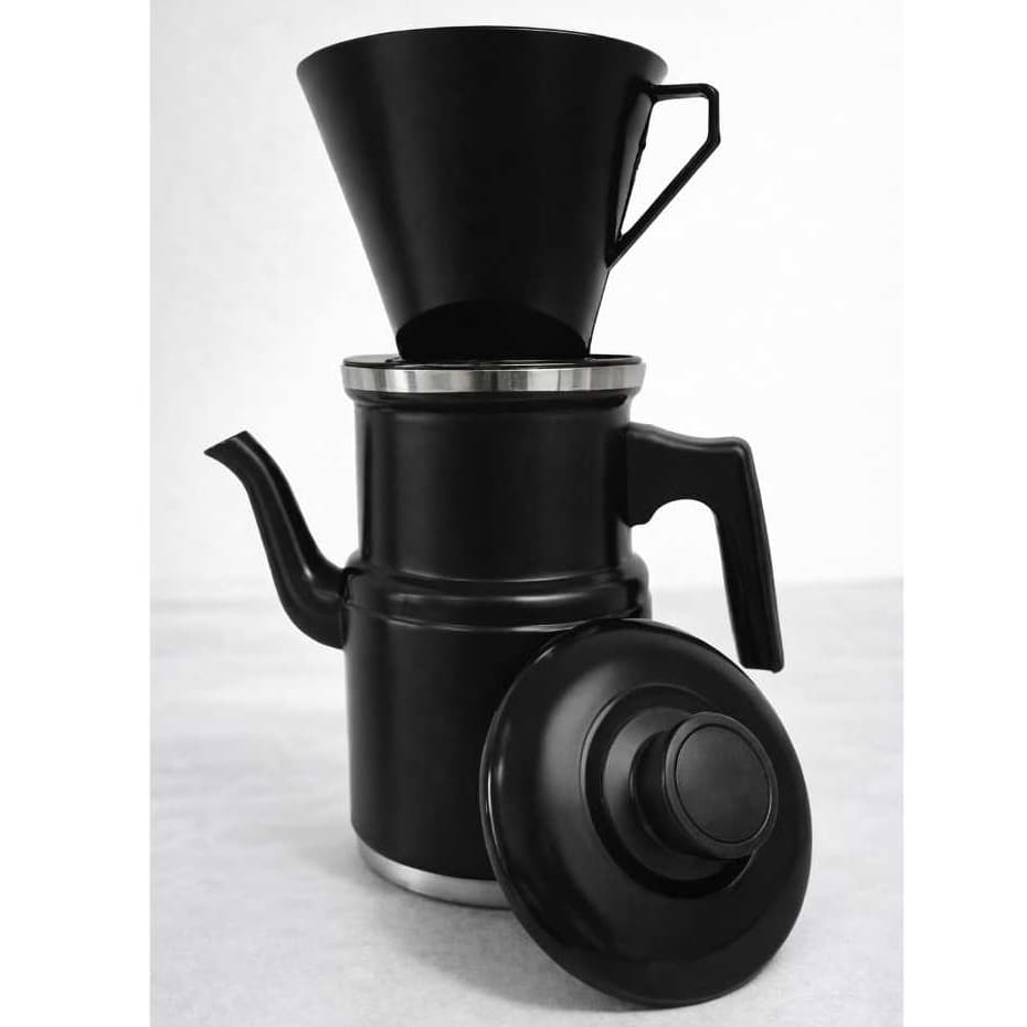 Bule Com Suporte para  Coador de Café 1,2 Litros Cafeteira Alumínio Café Chá Leite