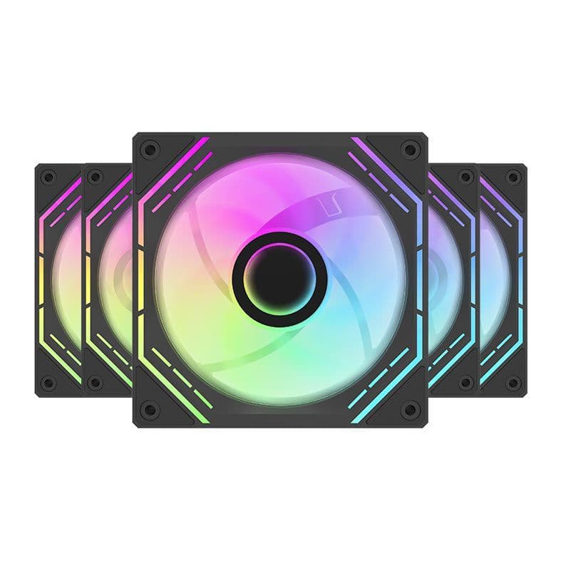 Kit Ventoinhas Aigo Darkflash INF32T, ARGB, 5x120mm, Preto, INF32T5X1-BK