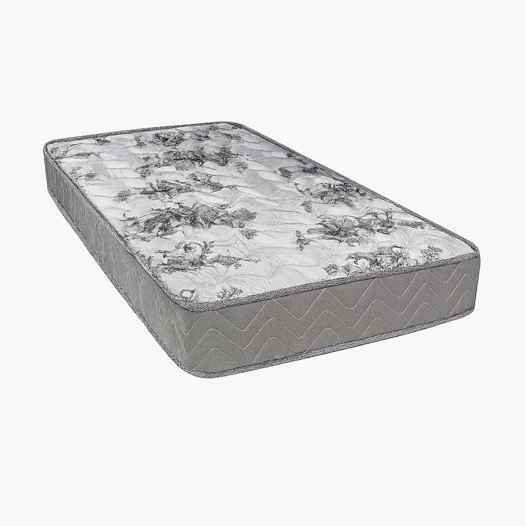 Colchão Solteiro Espuma Preto Cinza Bege Estampado Certificado Inmetro Ortopédico Anti Ácaro Cama Auxiliar Beliche - AV