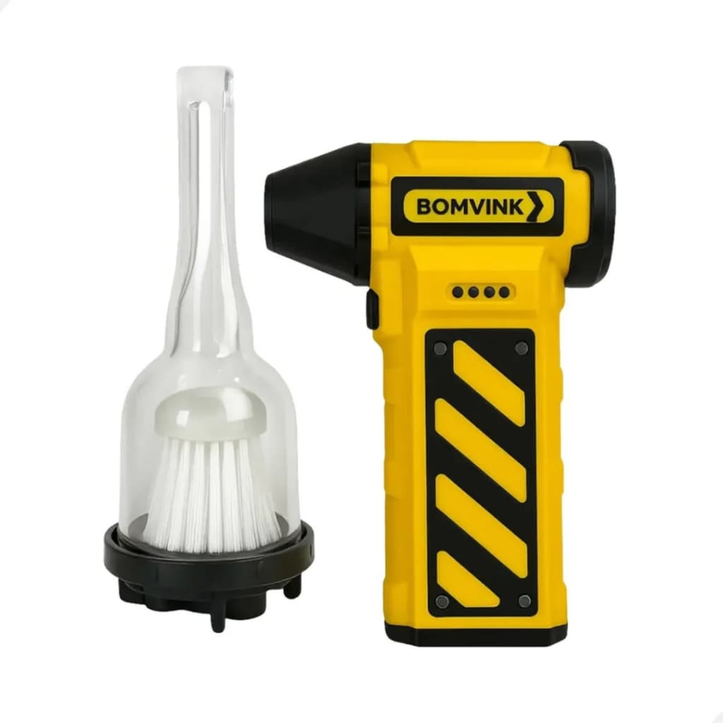 Mini Soprador Turbo 110000RPM 2 em 1 Aspirador Portátil USB-C | Limpeza PC Teclado Carro Ar Quente Potente