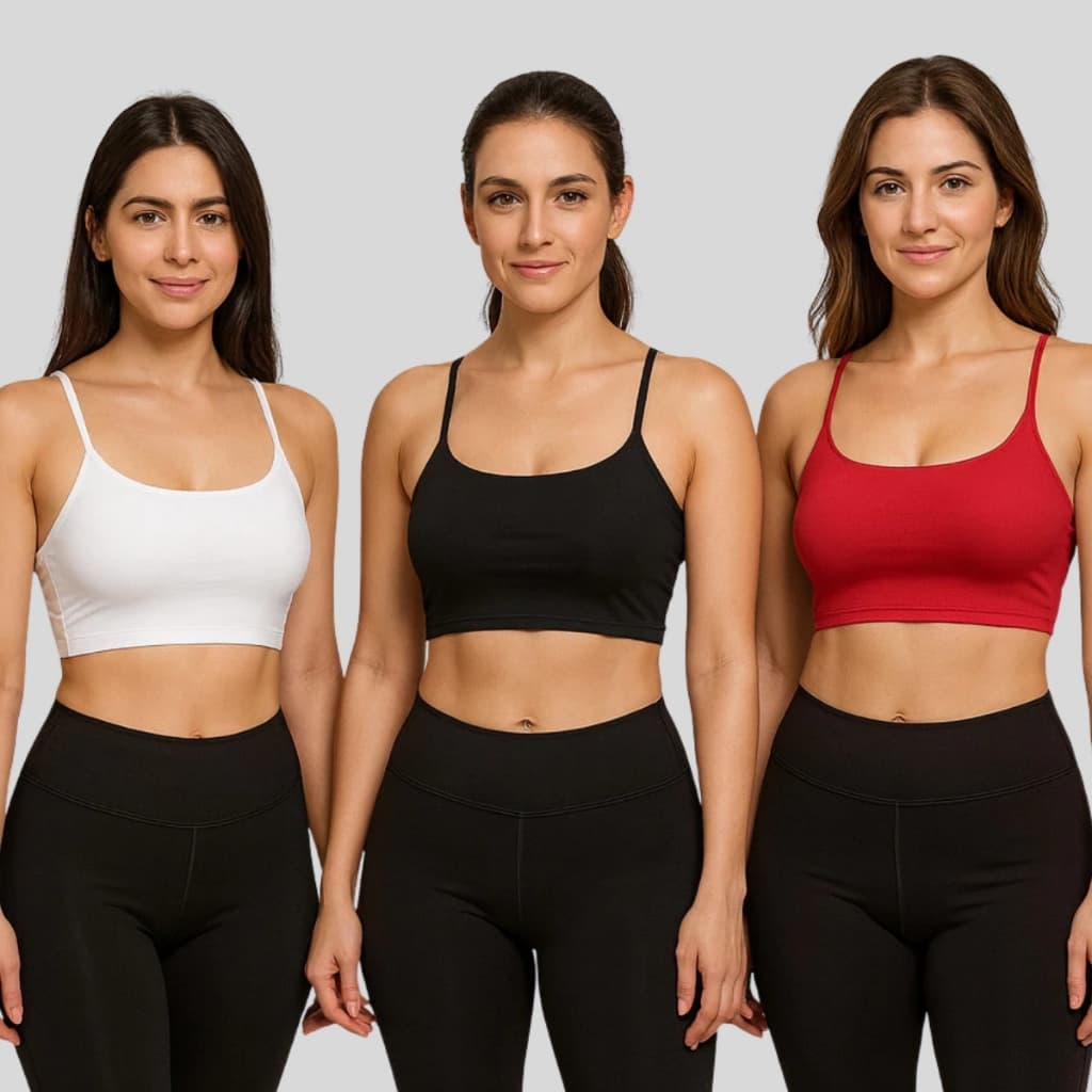 Top Adulto Feminino Alça Fina Confortável Academia Fitness Forrado com Entrada para Bojo Sem Bojo