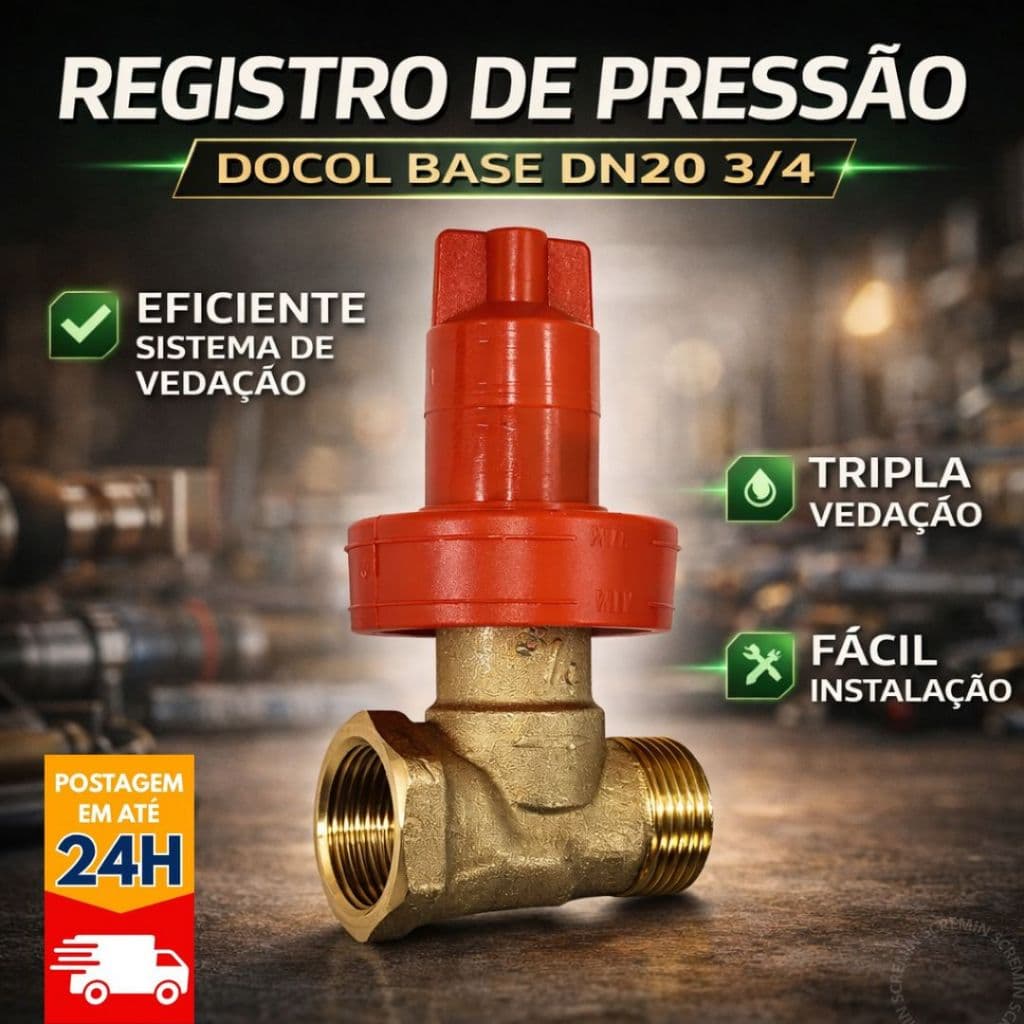 Registro de Pressão Docol Base DN20 3/4