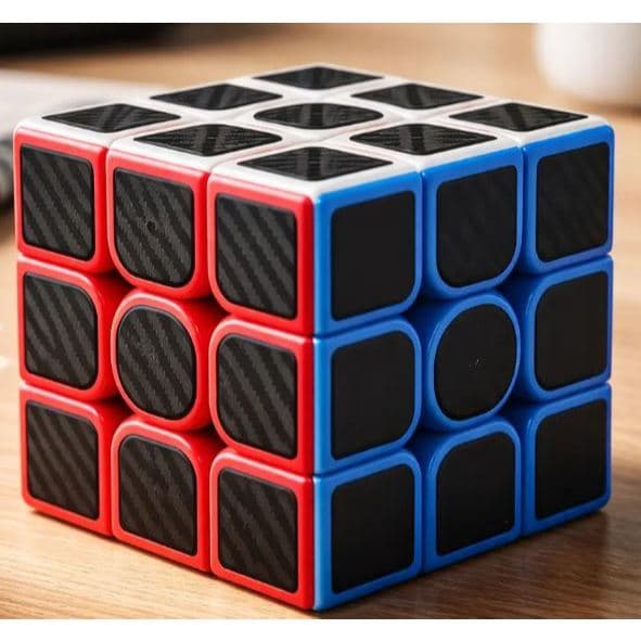 Cubo Mágico Profissional 3x3x3 Carbono com Giro Preciso