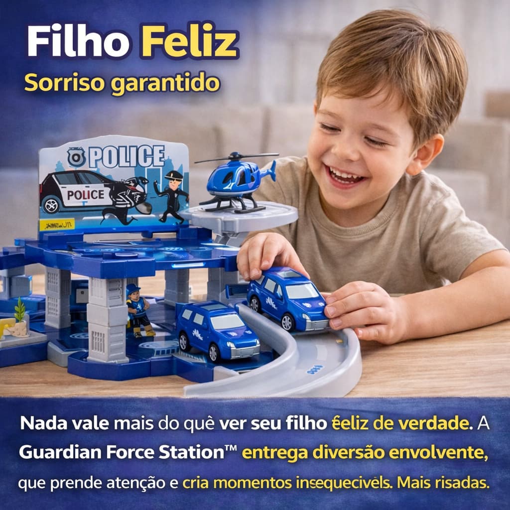 Brinquedo Interativo Estacao Policial Infantil Educativo Criativo Seguro Diversao