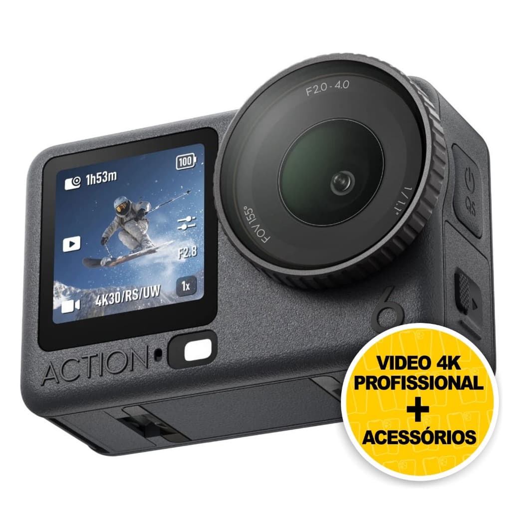 Câmera de Ação DJI Osmo Action 6 Standard BR (COMBO)