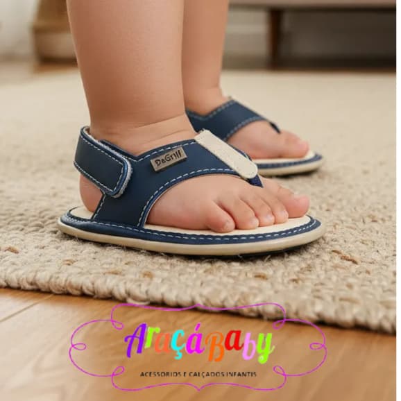 Sandália chinelinho chinelo menino bebê dedinho papete criança