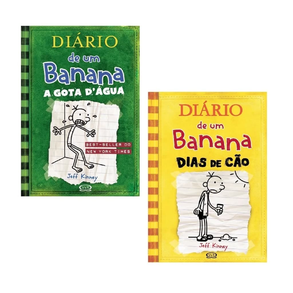 Kit C/2 Livros - Diário De Um Banana Volumes 3 e 4 - Capa Cartão