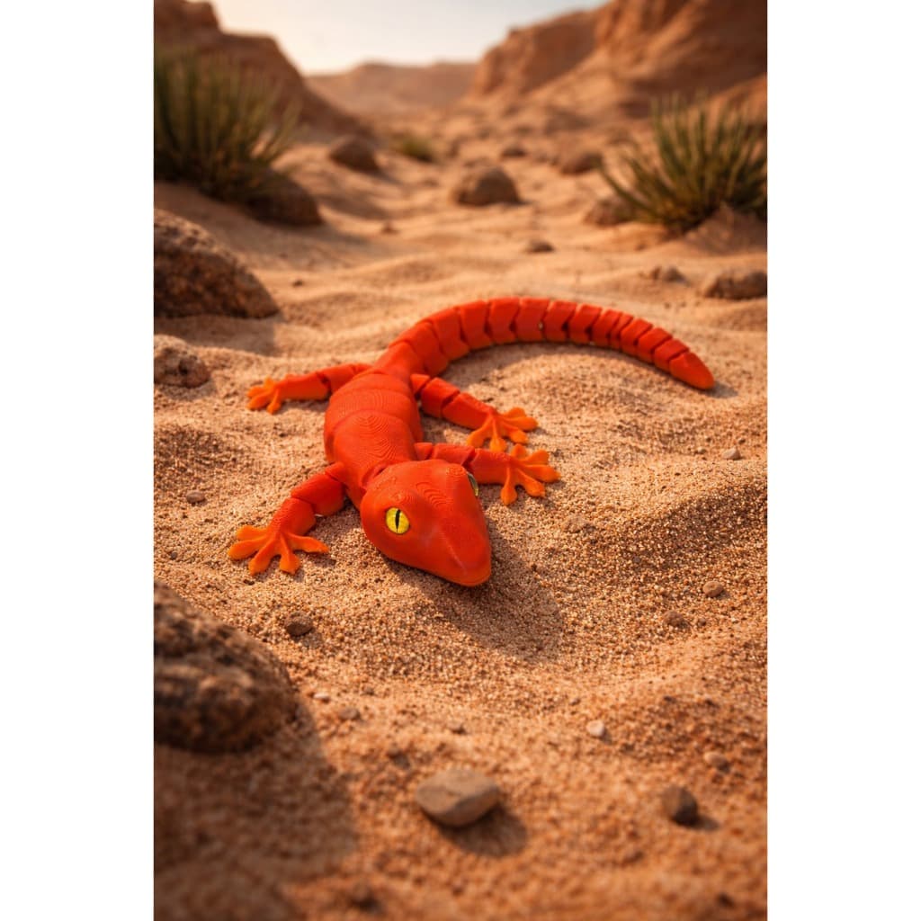 Brinquedo Articulado 3d Largato gecko sensorial