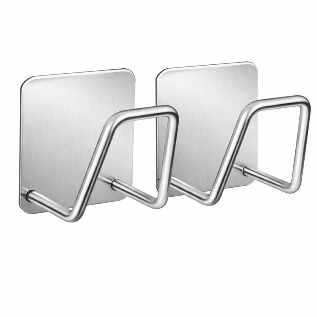Kit 2 Suporte de Bucha Pia Cozinha Inox Adesivo