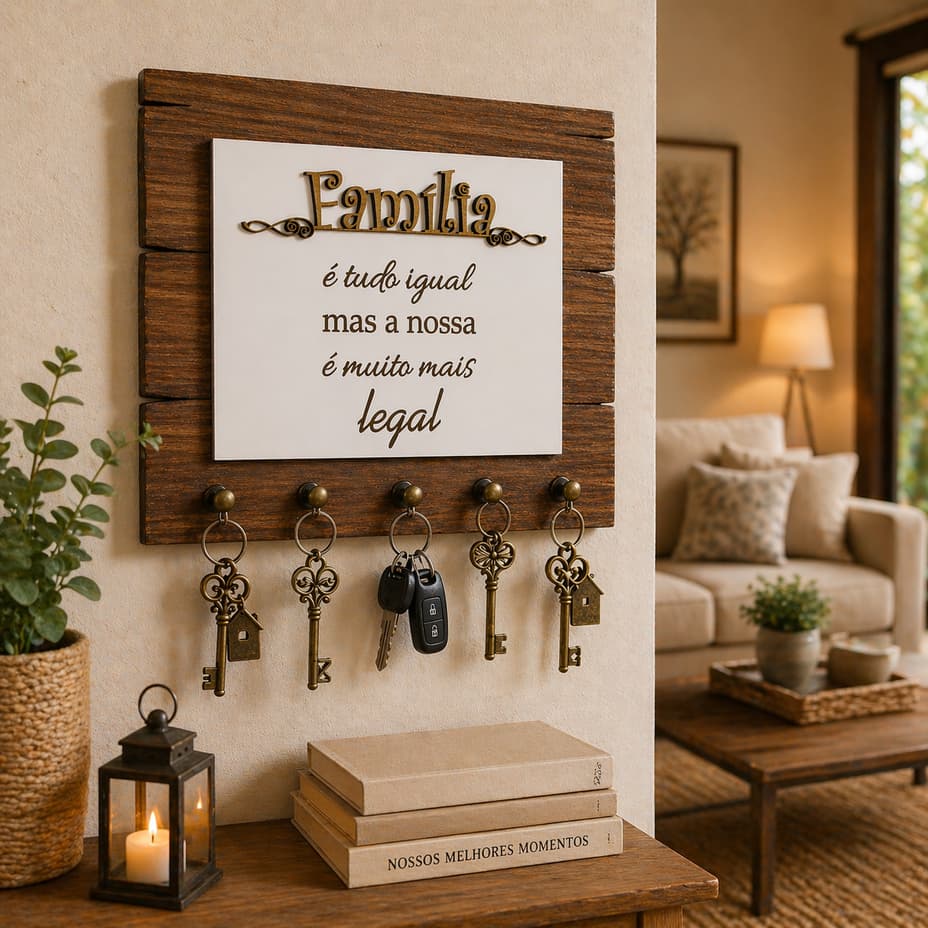 Porta-Chaves Decorativo “Família”
