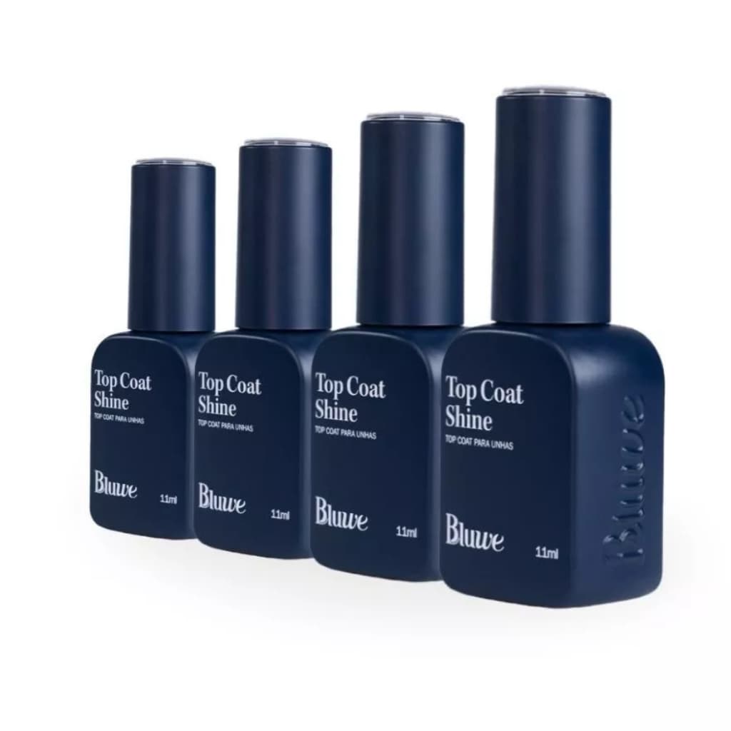 Bluwe Top Coat Shine Aurora/Estrelar/Lunar/Solar 11ml/ top coat glitter/ top coat brilho/ brilho shine/unha de gel
