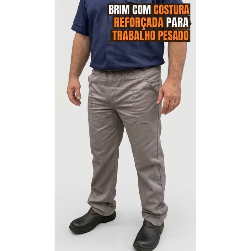 calça de brim costura reforçada trabalho pesado - GARANTIMOS CONFORTO , TAMANHO BOM E QUALIDADE. CONFIRA!