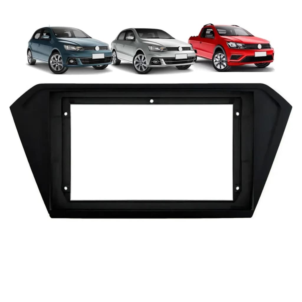 Moldura Vw Gol Saveiro Voyage G7 / G8 9 Polegadas 2 Din