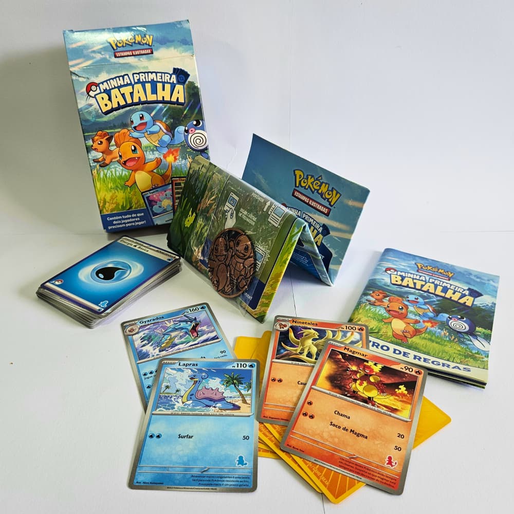 Pokémon Minha Primeira Batalha Usado | Jogo Completo + Cartas Originais | Pronto para Jogar