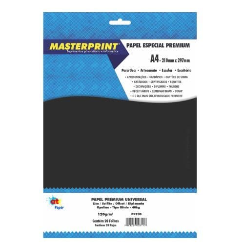 Sulfite Colorido Papel Sulfite Liso Offset Diplomata Opaline A4 120g Preto Colorida Na Massa