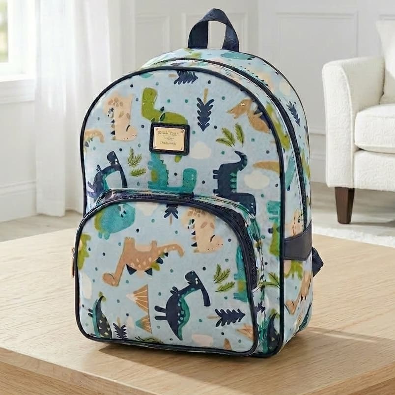 Mochila Maternidade Dinossauro Para Passeio  Escola Creche Menina ou Menino