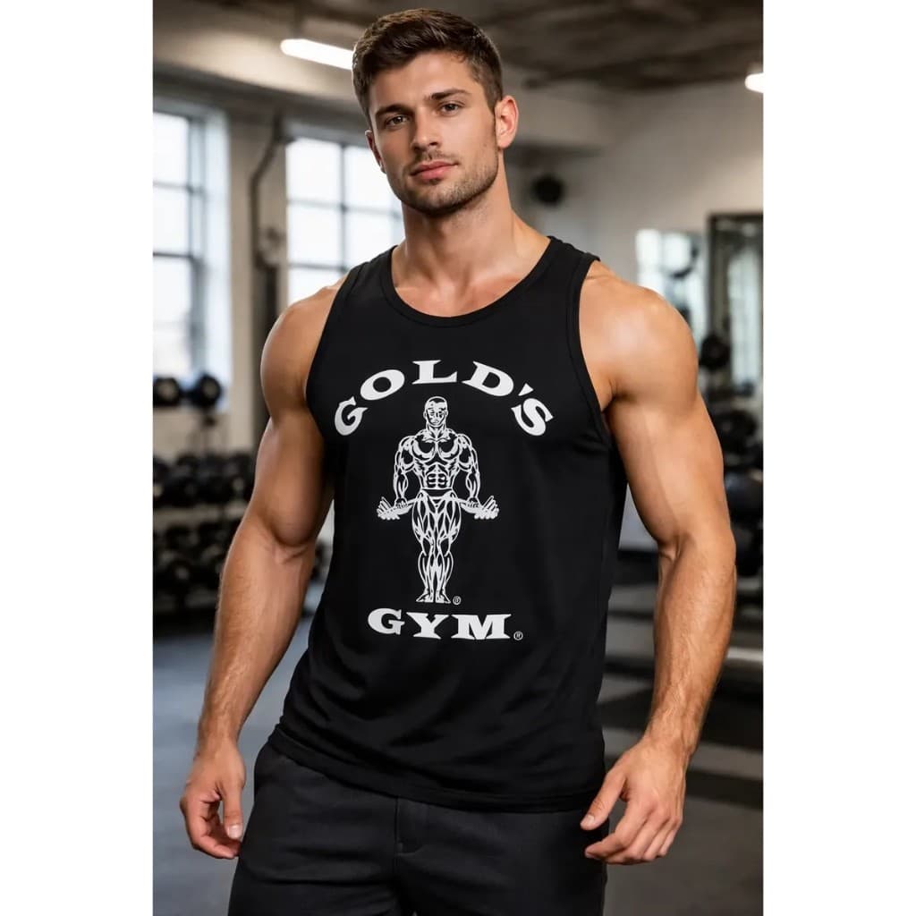 Regata Camiseta Tradicional Normal Golds Gym Estampada Masculina