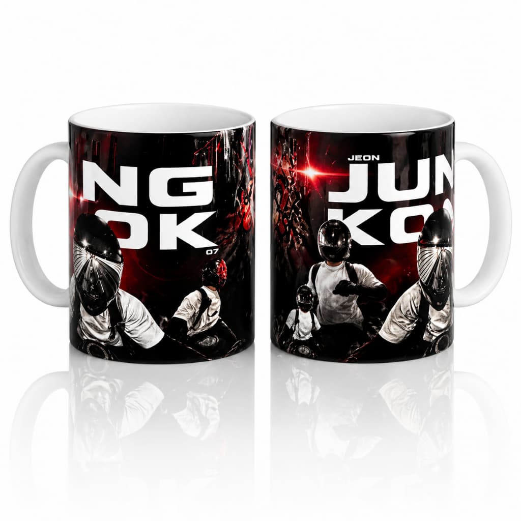 CANECA JEON JUNG KOOK HOOLIGAN 325ML PRESENTE ARMY ARIRANG