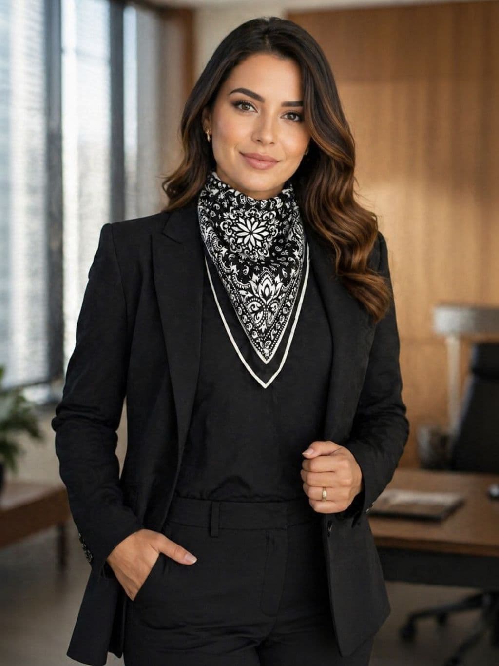 Lenço Feminino 70x70cm – Estampado bandana Sedinha Corte a Laser Moda Feminina Para Pescoço e Cabeça