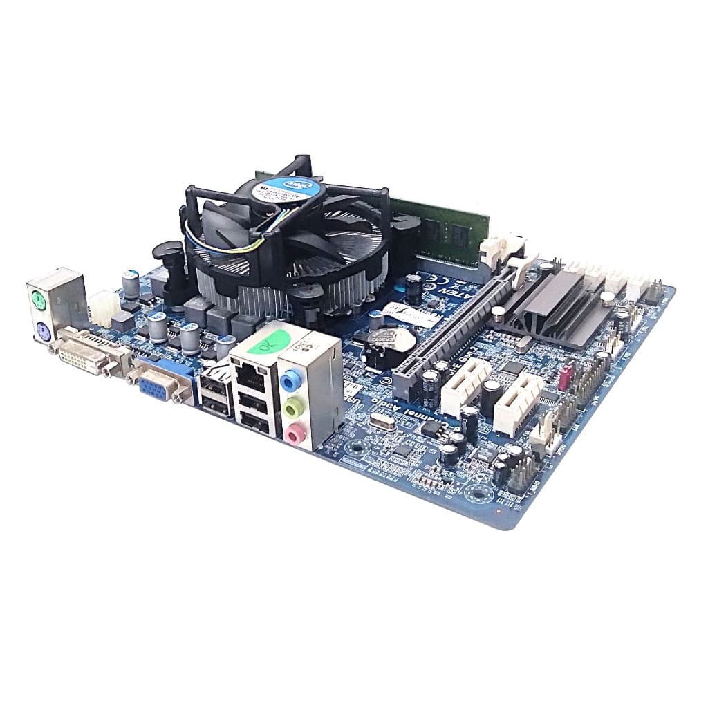 Kit Placa Mãe ECS H61H2-M2 Core I3-2120 2GB DDr3 Garantia Nf