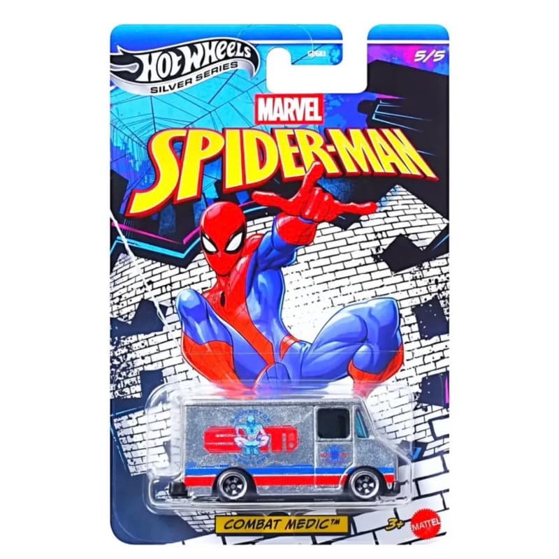 Hot Wheels Marvel Spider-Man Silver Series Carrinhos Colecionáveis Original Mattel