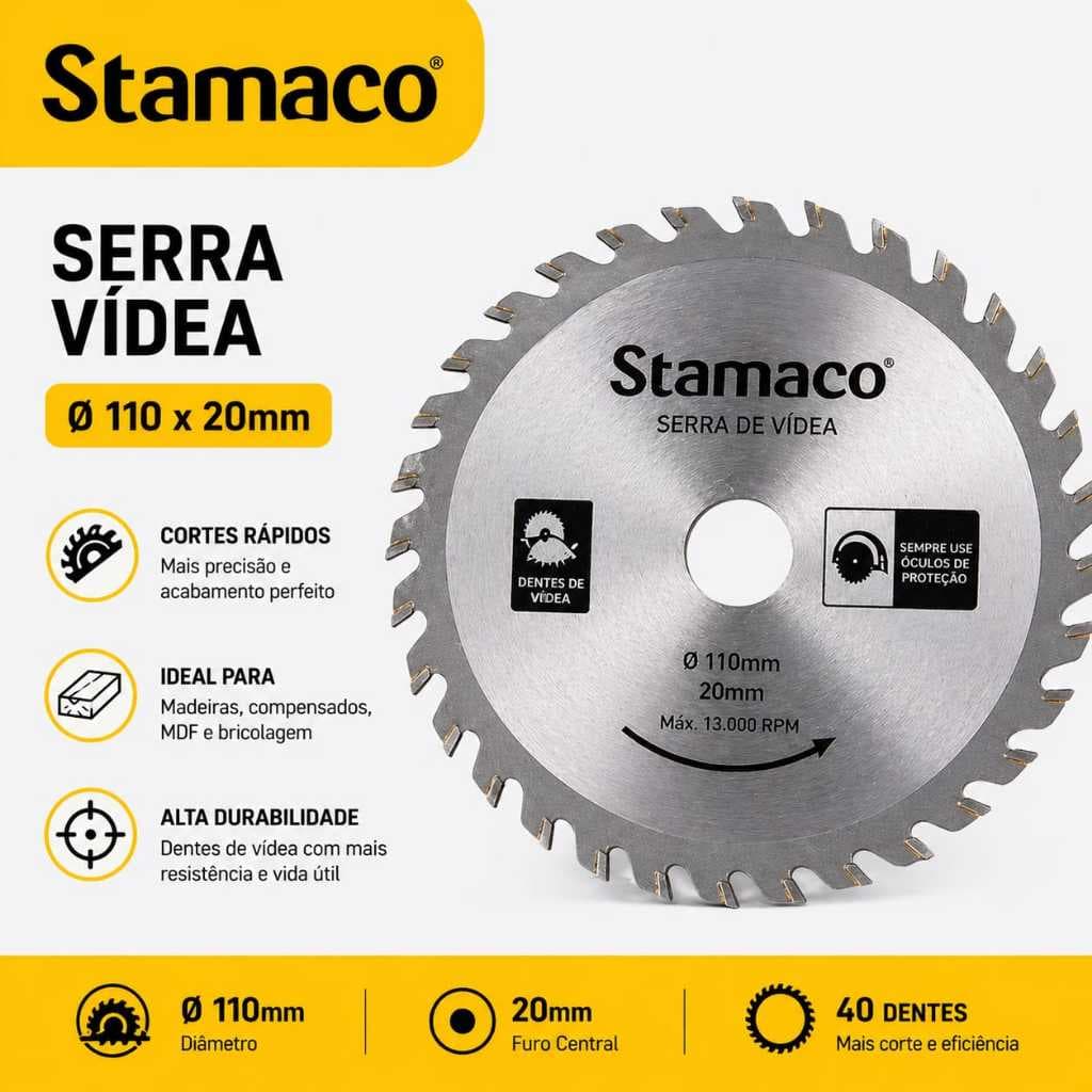 Disco serra videa 110x20mm-40DTS