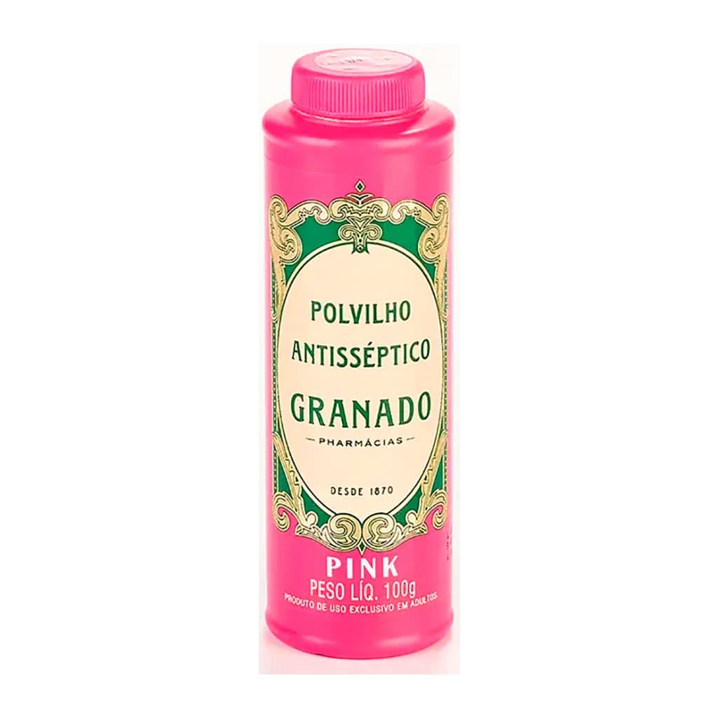 Talco Pink Granado 100g Dermatologicamente Testado - Cm0011