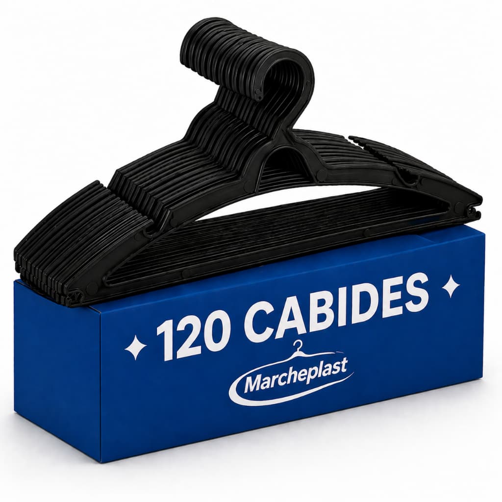 Cabide Adulto Preto Kit com 120 Unidades Envio Imediato