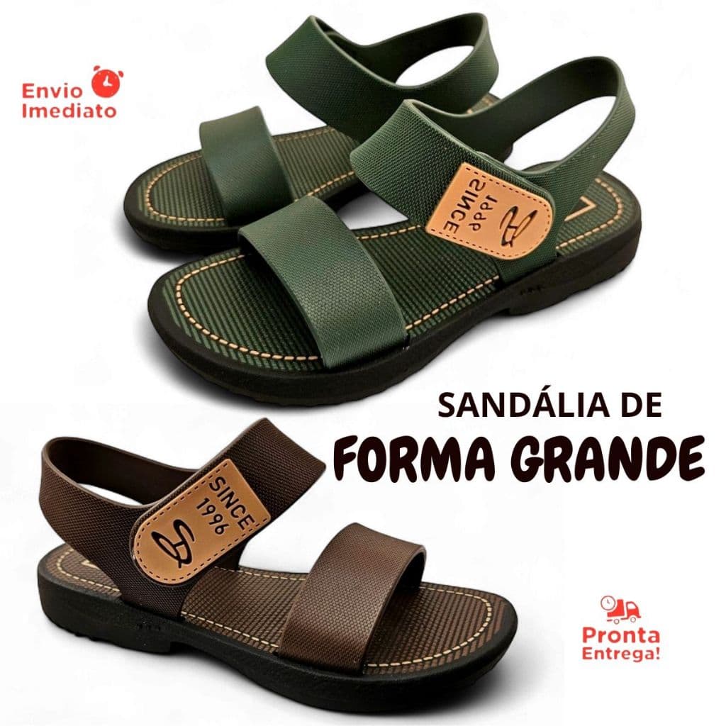 Kit 02 Pares Sandália Infantil Masculino Carrapicho Confortável