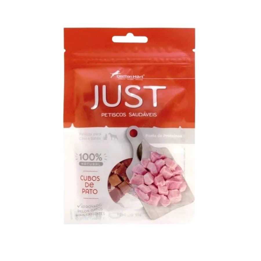 Petisco Natural Cubos de Pato Para Cães e Gatos 55g - 100% natural