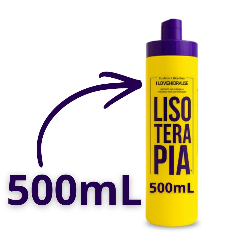 Progressiva Sem Formol Lisoterapia 500mL Ou 1 Litro, Alisamento Brilho e Tratamento Completo Cabelos