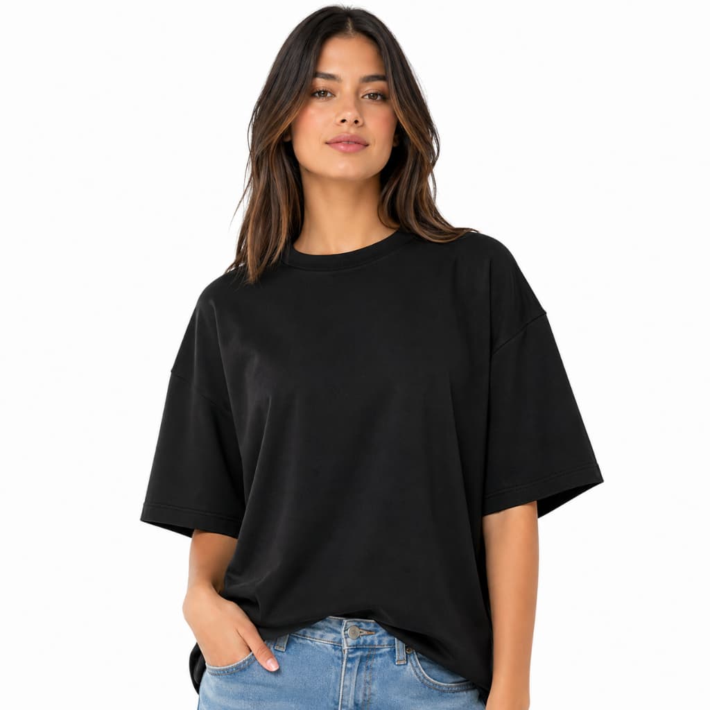 Camiseta Lisa Oversized Feminina 100%  Algodão  Premium Confortavel Cores