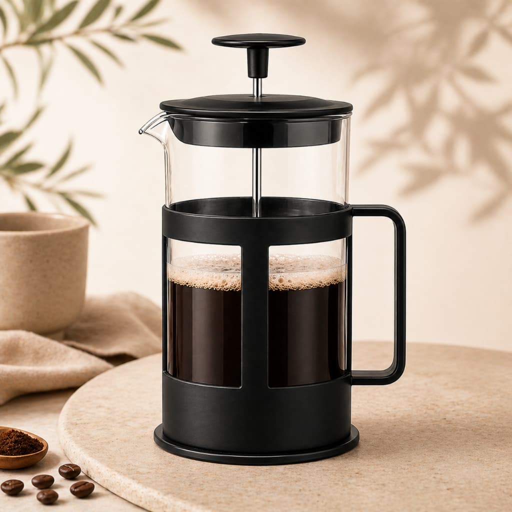 Prensa Francesa 350ml Vidro Cafeteira French Press Café Chá Filtro Inox