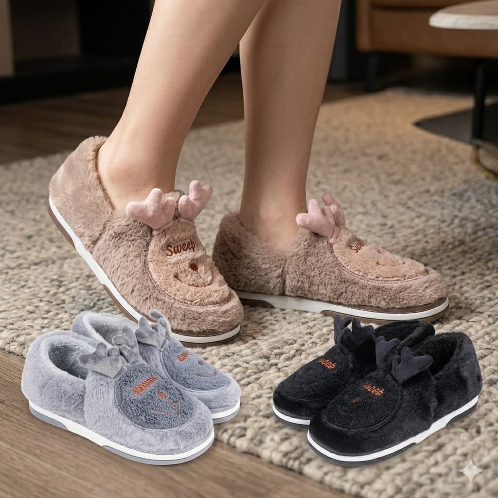 Pantufa Chinelo De Casa Infantil Menino Menina Pelúcia Confortável Inverno TX1117CV