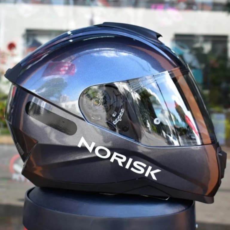 CAPACETE NORISK RAZOR MONOCOLOR TITANIUM METAL MASCULINO FEMININO ORIGINAL MOTO + NARIGUEIRA OFERTA