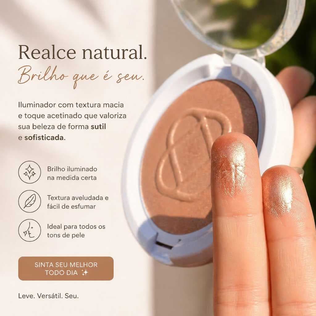 Iluminador Dalla My secret Compacto Glow Paleta Baked