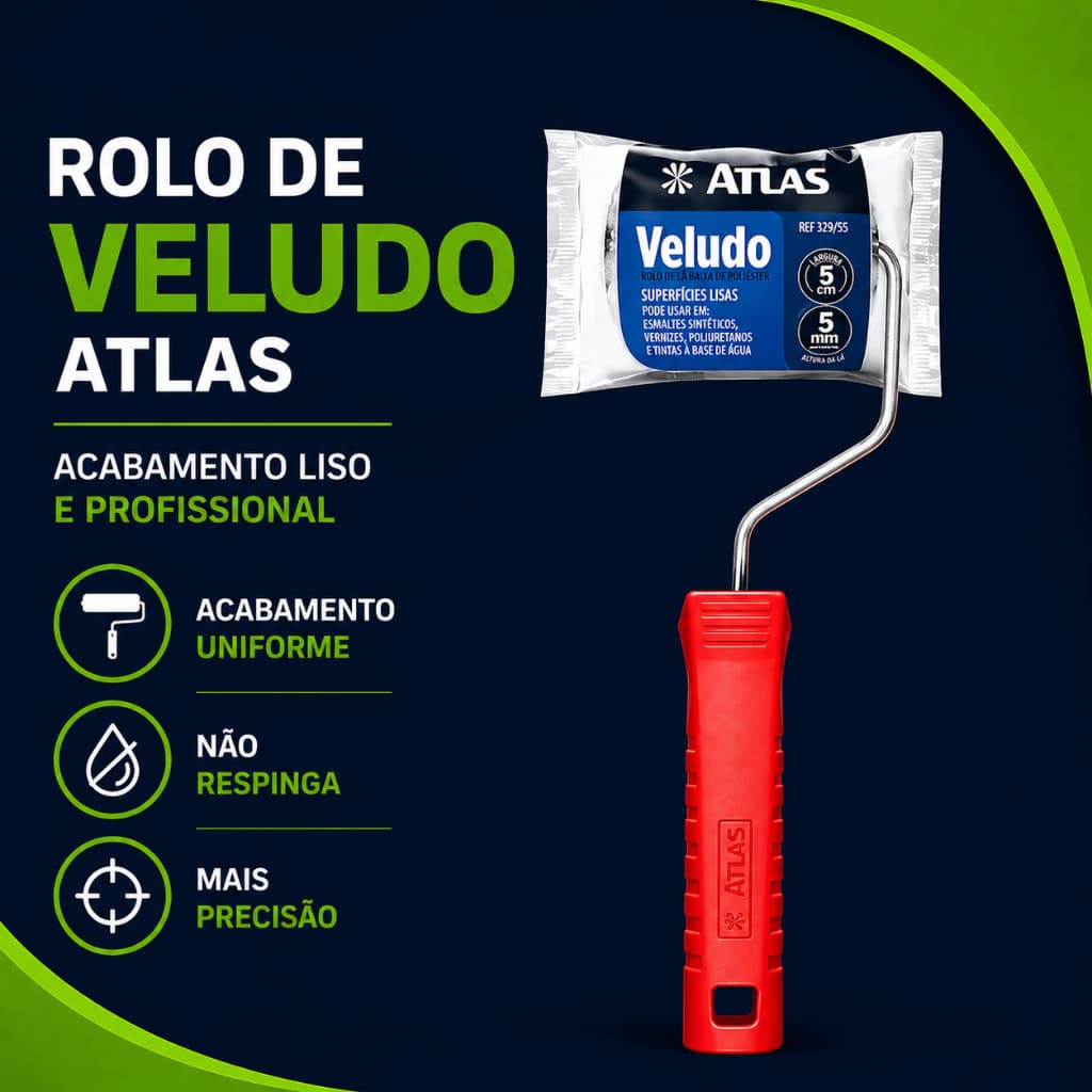 Rolo De Veludo 329/55 5cm Atlas