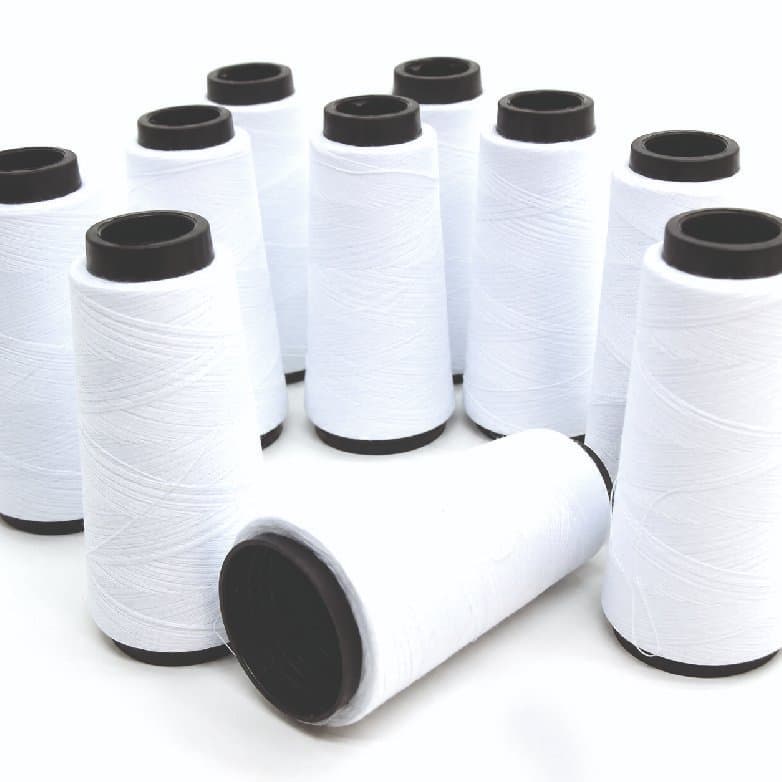 Linha Costura BRANCA 120 - 3600 Metros Trichê 100% Poliéster  - Forte Não Arrebenta -  Profissional - Máquina e Overlock