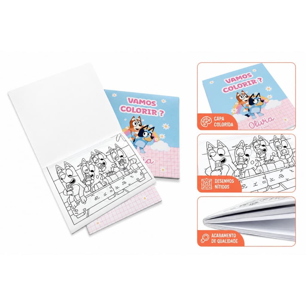 Revistinha A6, caderninho de colorir , lembrancinhas- TODOS OS TEMAS