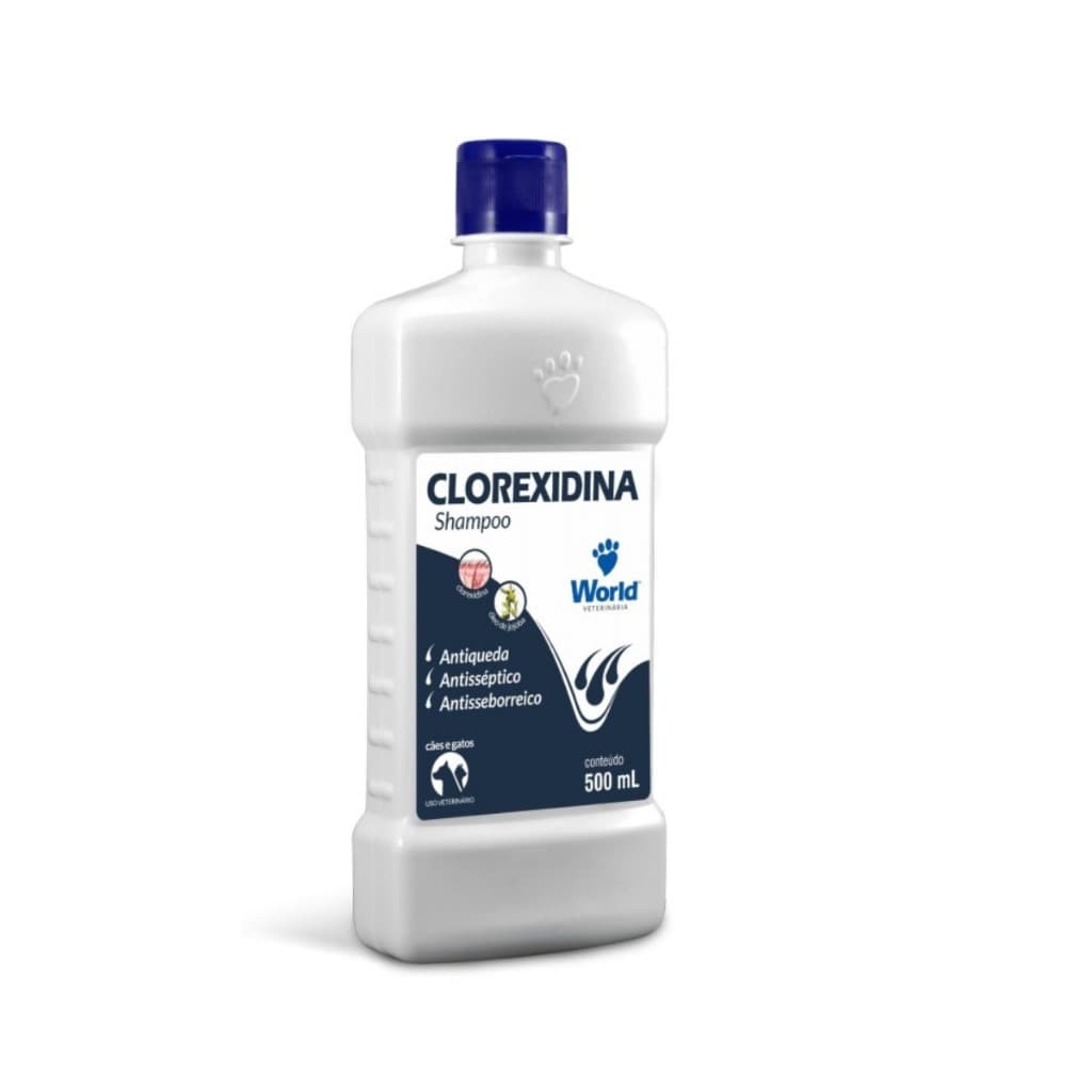 Clorexidina Dug's Shampoo World Veterinária para Cães & Gatos - 500 mL