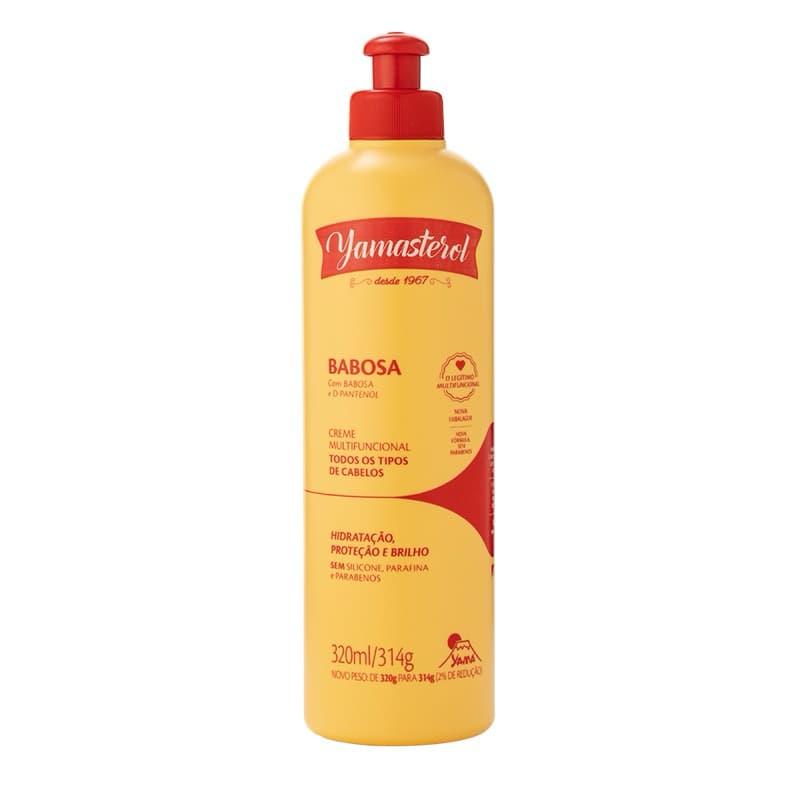 Creme Multifuncional Yamasterol Babosa e D-Pantenol 320g – Hidratação e Brilho | Sem Parafina