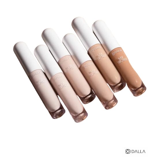 Dalla Corretivo e Base Matte Hidratante Secret Skin My Secret - Alta Cobertura Nano Q10 Peptideos Esqualano Vegetal