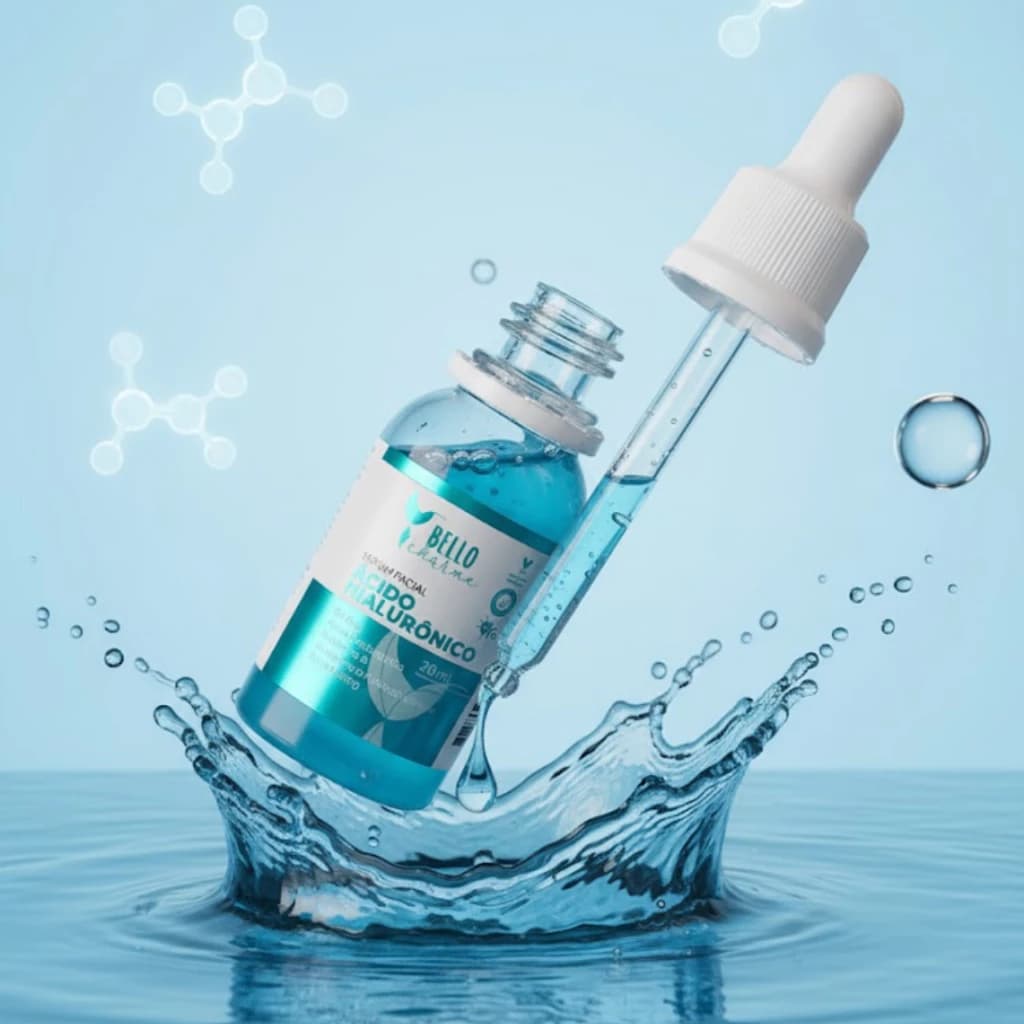 Sérum Facial Ácido Hialurônico hidratação intensa e profunda
