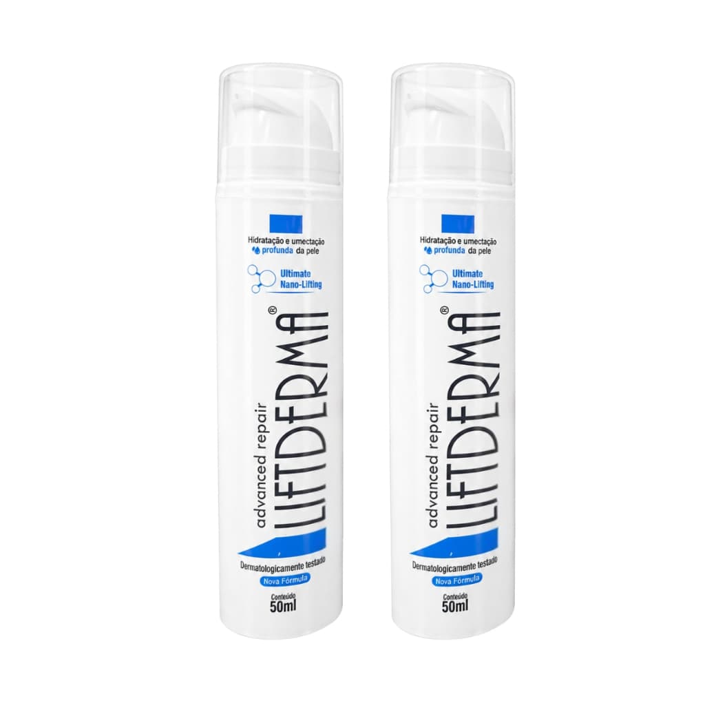 2 Creme Facial Liftderma Rejuvenescedor 50ml Para Linhas De Expressão Firmador