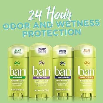 Ban Desodorante Antitranspirante Sólido Unscented 73g
