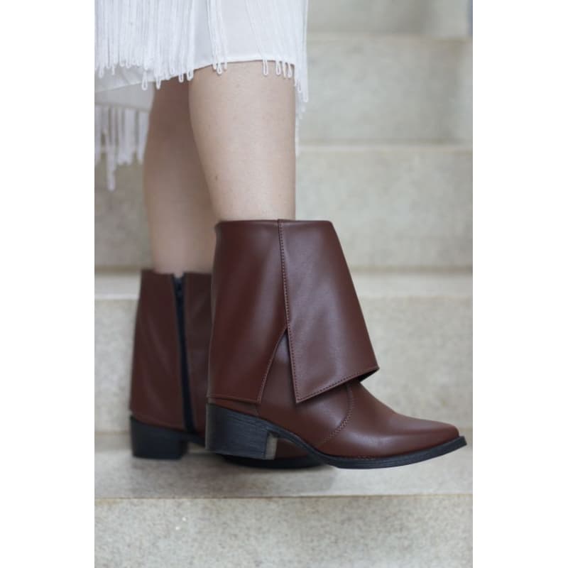 Bota Feminina Cano Médio  Country Moderna Salto Baixo Confortável