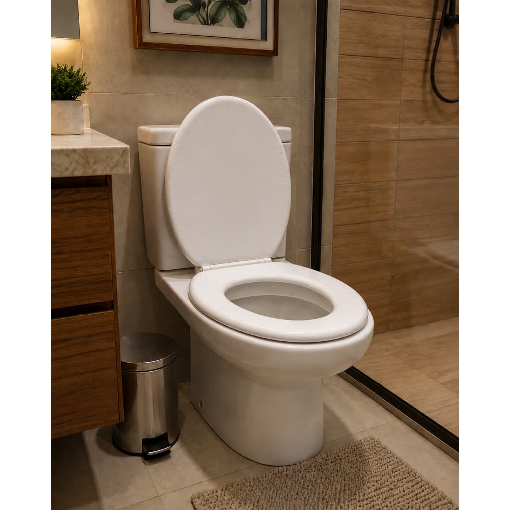 Assento Sanitário Almofadado Tampa Vaso Privada Universal Macio Confortavel