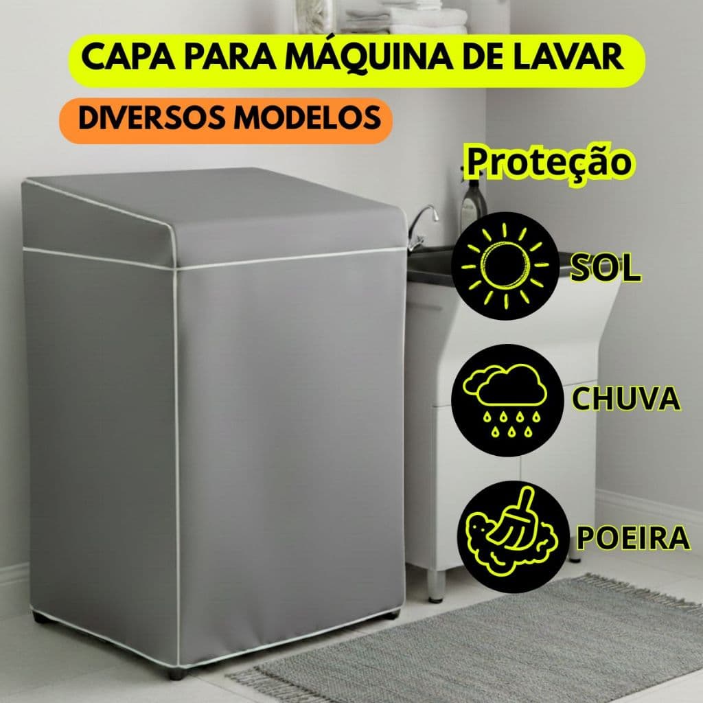 Capa Para Maquina De Lavar Impermeavel Todas Marcas Electrolux Brastemp Consul