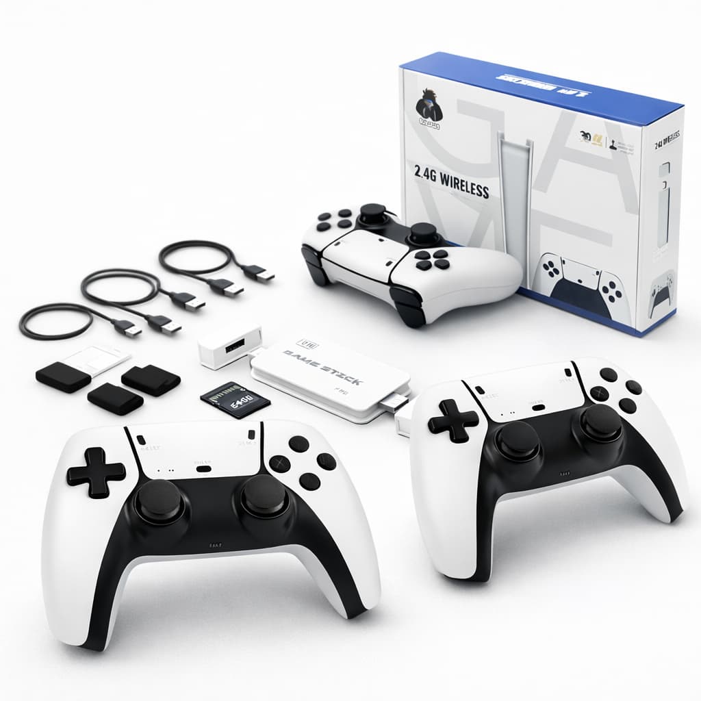 Adaptador Videogame Game Stick M15 2 Controles Game Stick Branco Game Stick 5v